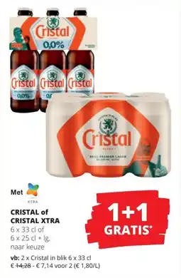 Spar Cristal of Cristal Xtra aanbieding