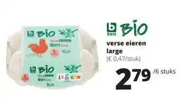 Spar Boni Bio verse eieren large aanbieding