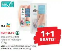 Spar Spar gerookte forelfilet aanbieding