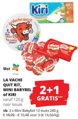 Spar La Vache qui rit, Mini Babybel of Kiri aanbieding
