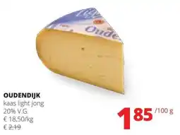 Spar Oudendijk Kaas Light Jong 20 % V.G. aanbieding
