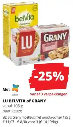 Spar LU, BelVita of Grany aanbieding