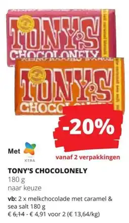 Spar Tony's Chocolonely aanbieding
