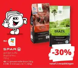Spar Gemalen koffie Brazil of Kivu aanbieding