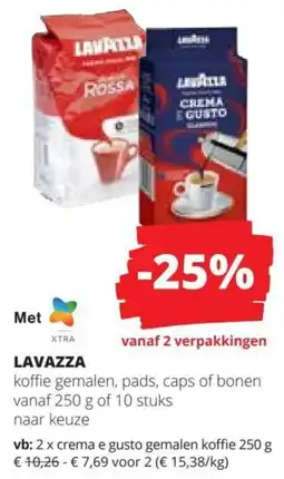 Spar Lavazza aanbieding