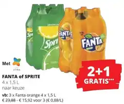 Spar Fanta of Sprite aanbieding