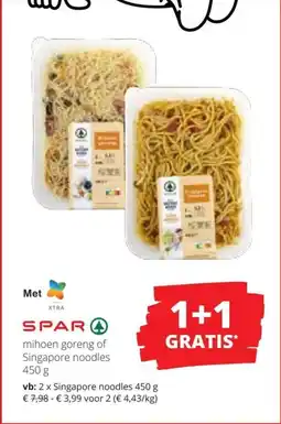 Spar Mihoen Goreng of Singapore Noodles aanbieding
