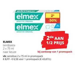 Spar Elmex Tandpasta aanbieding