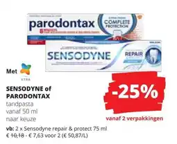 Spar Sensodyne of Parodontax aanbieding