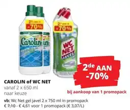 Spar Carolin of WC Net aanbieding