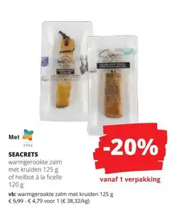 Spar warmgerookte zalm met kruiden aanbieding