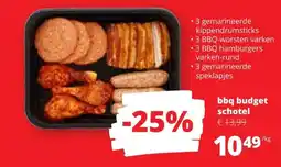 Spar Bbq budget schotel aanbieding