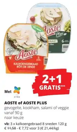 Spar Aoste of Aoste Plus aanbieding