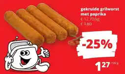 Spar Gekruide Grilworst met Paprika aanbieding