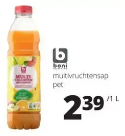 Spar Boni Multivruchtensap pet aanbieding