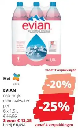 Spar Evian aanbieding