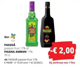 Spar Passo passion fruit aanbieding