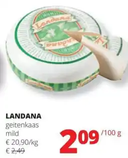Spar Landana Geitenkaas Mild aanbieding