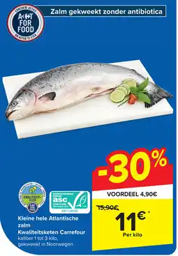 Carrefour Atlantische zalm Kwaliteitsketen Carrefour aanbieding