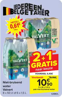 Carrefour Niet Bruisend Water Valvert aanbieding