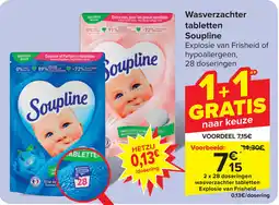 Carrefour Wasverzachter Tabletten Soupline aanbieding