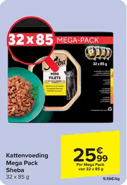 Carrefour Kattenvoeding Mega Pack Sheba aanbieding