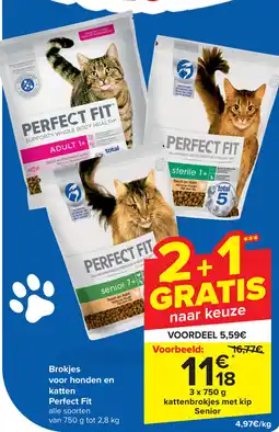 Carrefour Brokjes voor honden en katten Perfect Fit aanbieding