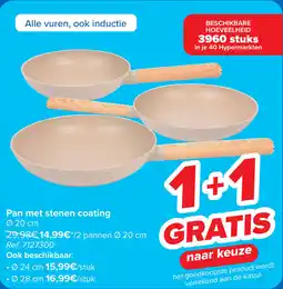 Carrefour Pan met Stenen Coating aanbieding