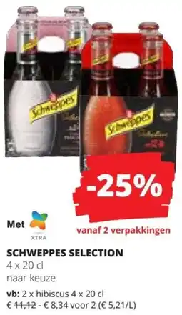 Spar Schweppes Selection aanbieding
