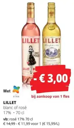 Spar Lillet aanbieding