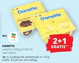 Spar Danette aanbieding