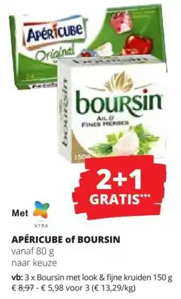 Spar Apéricube of Boursin aanbieding