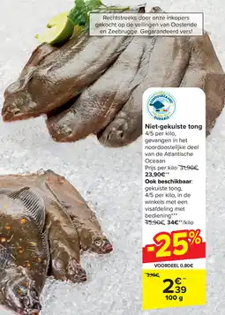 Carrefour Niet-gekuiste tong aanbieding