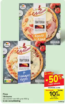 Carrefour Pizza l'Artisane aanbieding