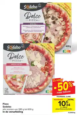 Carrefour Pizza Sodebo aanbieding