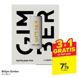 Carrefour Blikjes Gimber aanbieding
