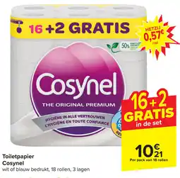 Carrefour Toiletpapier cosynel aanbieding