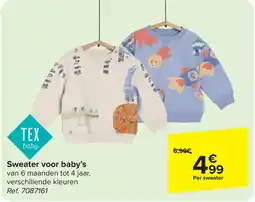 Carrefour Tex Sweater voor baby's aanbieding