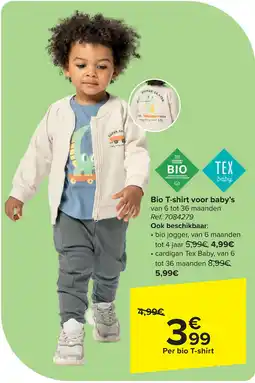 Carrefour Baby Bio T-shirt voor baby's aanbieding