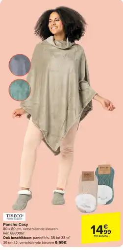 Carrefour Tiseco poncho cosy aanbieding