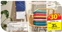 Carrefour Badstoffen handdoek Bath aanbieding