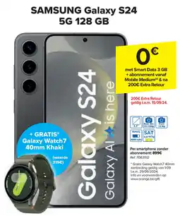 Carrefour Gratis Galaxy S24 5G 128 GB aanbieding