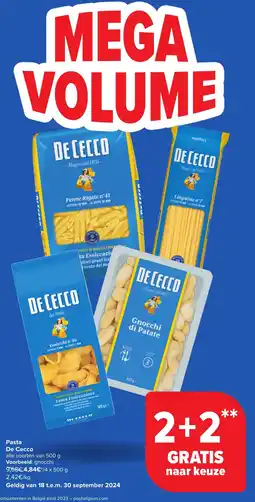 Carrefour Pasta De Cecco aanbieding