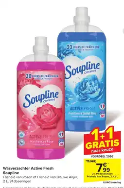 Carrefour Wasverzachter Active Fresh Soupline aanbieding