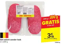 Carrefour Set salami zonder look aanbieding