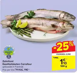 Carrefour Zalmforel Kwaliteitsketen Carrefour aanbieding