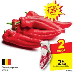 Carrefour Sweet peppers aanbieding