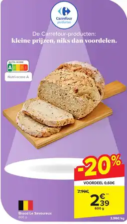 Carrefour Brood Le Savoureux aanbieding