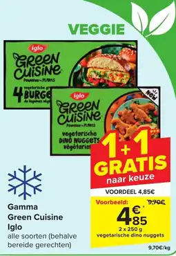 Carrefour Gamma Green Cuisine Iglo aanbieding