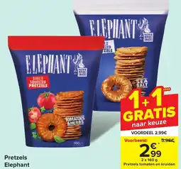 Carrefour Pretzels elephant aanbieding